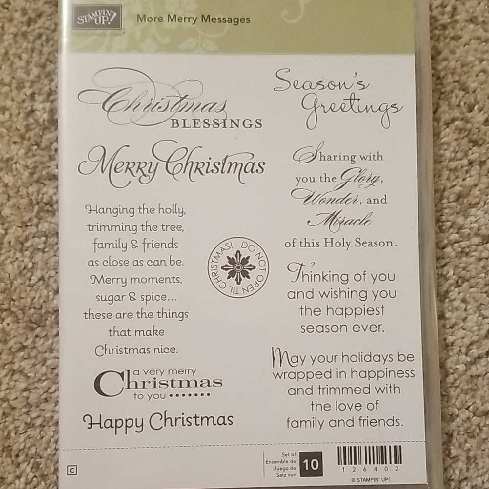 Stampin' Up! More Merry Messages Stamp Set